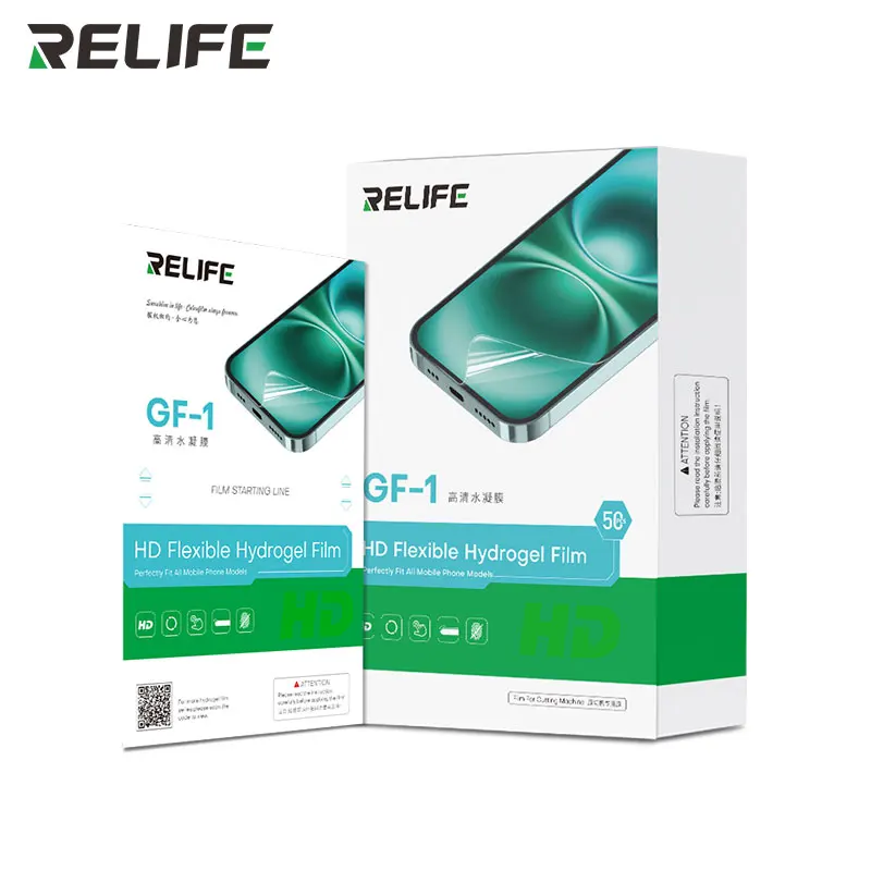 Tüm Telefon Koruyucu Film Kesme Makineleri için RELIFE GF-1 GF-2 GF-3 GF-4 GF-9 HD/MAT/ÖZELLIK TPU Esnek Hidrojel Film