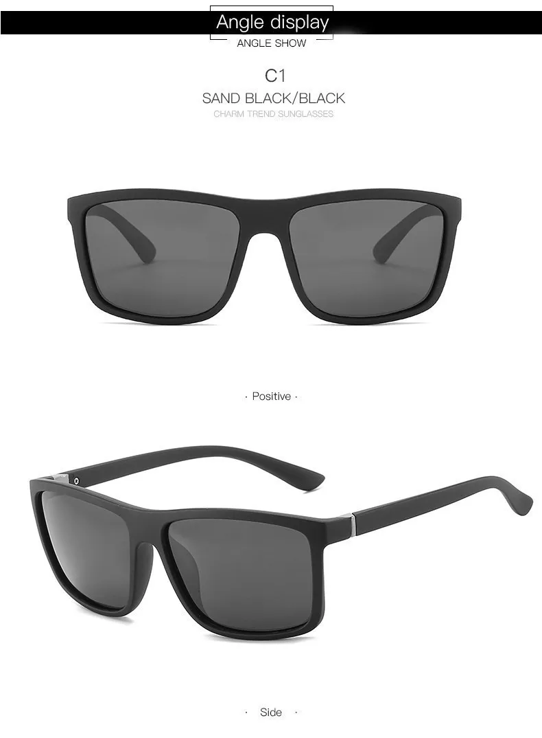 Polaroid Sunglasses Unisex Square Vintage Sun Glasses Famous Brand Sunglases Polarized Sunglasses Retro Feminino for Women Men