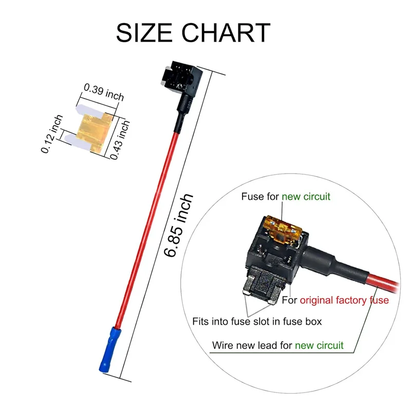 Portafusibili a 4/6 vie portafusibili a lama 12V con indicatore LED coperchio impermeabile scatola fusibili a circuo compatto sicuro auto antipolvere  13