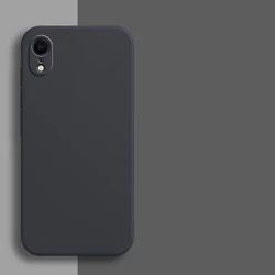 Enhanced Liquid Silicone Shockproof Protective Phone Case - Sleek Back Cover Design - iPhone XS Max (Black)