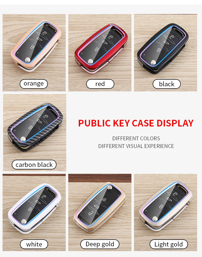 Cover chiate/telecomando per Volkswagen Polo VW Golf 7 Passat Tiguan Scirocco Skoda Octavia Seat - S305f827078b048638b80a6ef0fb7b33b7