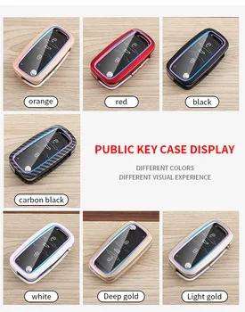 Cover chiate/telecomando per Volkswagen Polo VW Golf 7 Passat Tiguan Scirocco Skoda Octavia Seat - Custodia protettiva per coperture in carbonio con custodia completa per Volkswagen Polo VW Golf 7