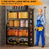 5 Tier Garage Shelving, Storage Shelves Heavy Duty Shelving, Adjustable Metal Shelf Rack and Shelf Units 2
