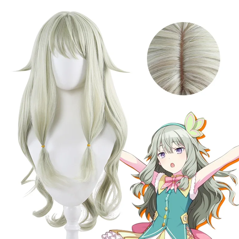 

Wig Synthetic Hair Game Project SEKAI COLORFUL STAGE Kusanagi Nene Cosplay Wig PJSK Green Wavy Heat Resistant Wigs