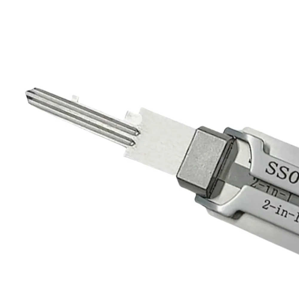 2 in 1 Stainless Steel Key Decoder Portable Precision Hook And Pickup Hand Tool Maintenance Repair Kit