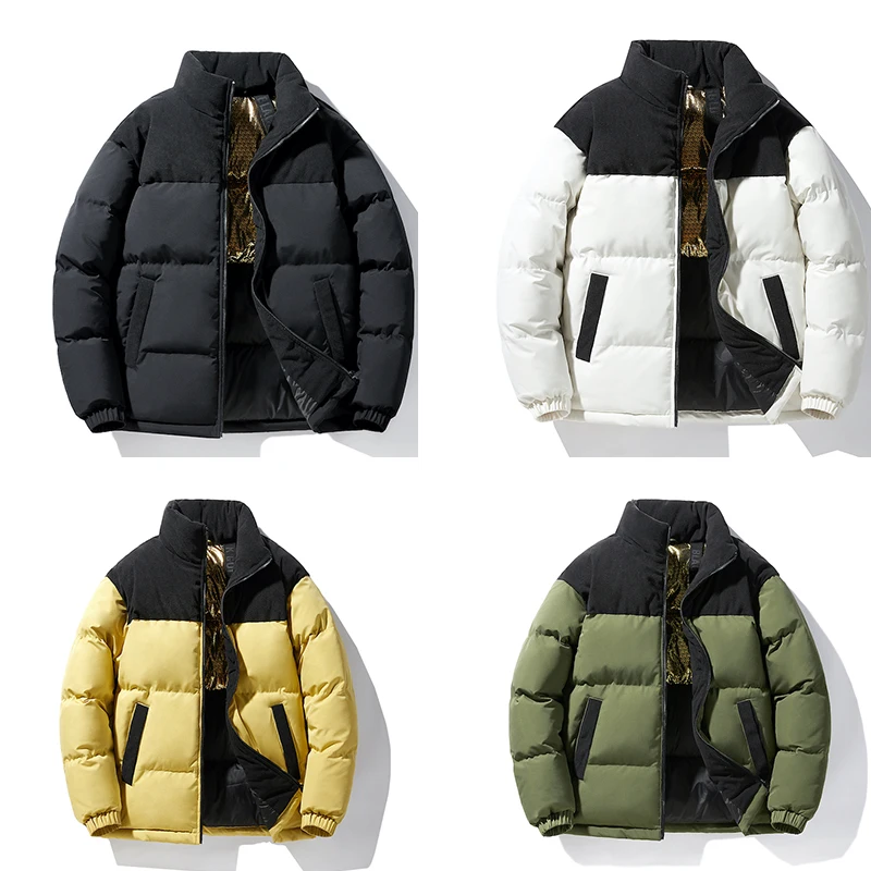 Down Jacket Vertical Collar Down Jacket for Warmth