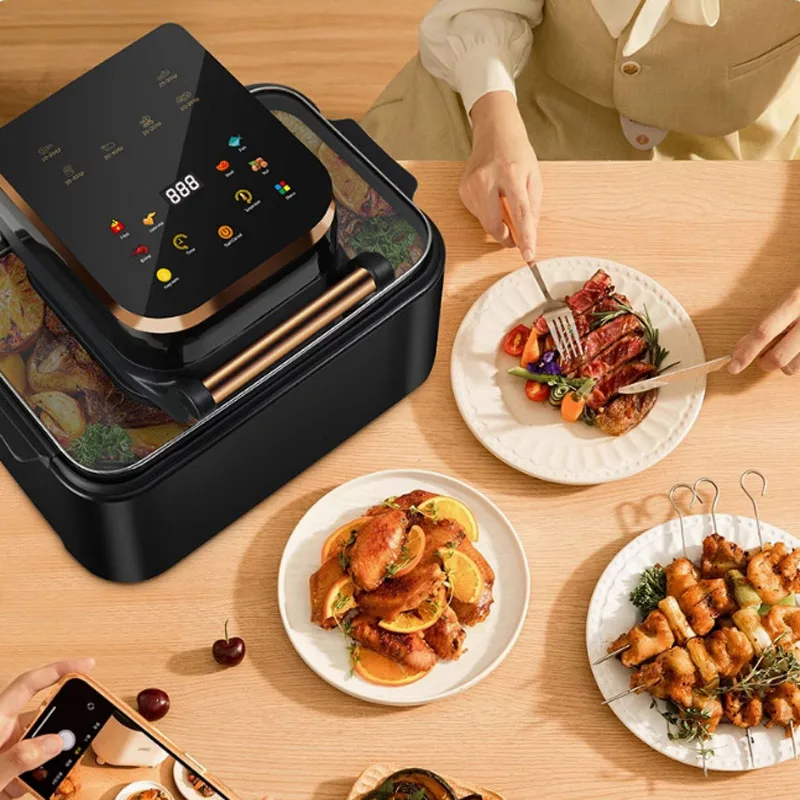 12L Air Fryer Large Capacity Ivisible Automatic Electric Fryer Household Intelligent Electric Oven Friggitrice Ad Aria 4