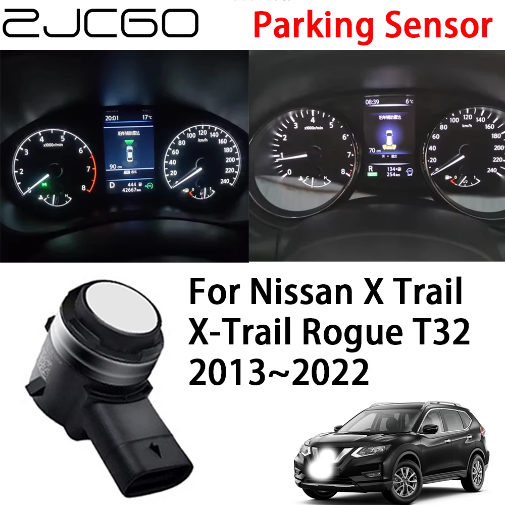 

ZJCGO Front Rear Reverse Parking Sensor Assistance Backup Radar Buzzer System for Nissan X Trail X-Trail Rogue T32 2013~2022