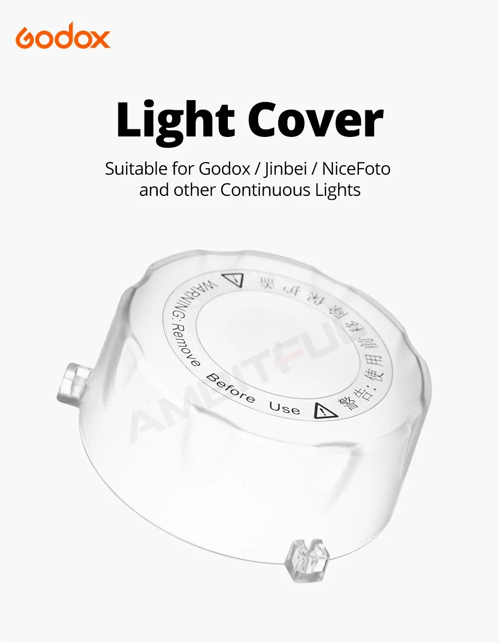 Glass Cover Protector Cap for  NiceFoto Jinbei Bowens Mount SL/FV/FL/UL/SZ Serie