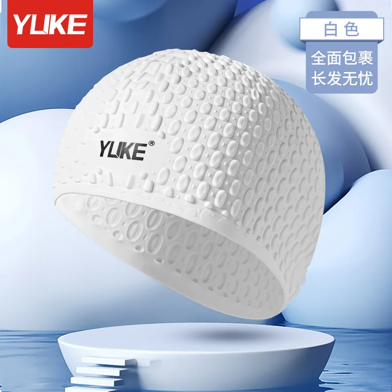 3D Ergonomic Design Ear Pockets for Adult Waterproof Swim Caps  Men Women Silicone Rubber Swimming Cap Hat Swimming 3