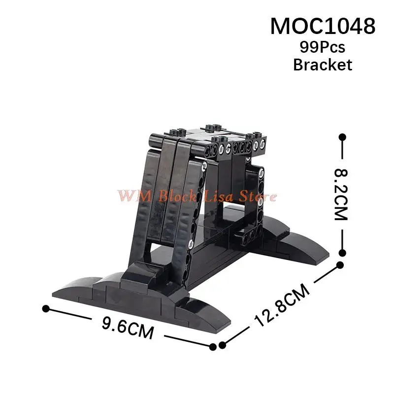 MOC1048 우주 전쟁 공상 과학 영화 우주선 지원 디스플레이 스탠드 브래킷, 어린이 장 호환 빌딩 블록 장난감