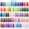 MEET ACROSS 80/20Pcs Glitter Color Gel Nail Polish Set Sparkly Semi Permanent Hybrid Nail Art Varnish Manicure Kits For Nails 2