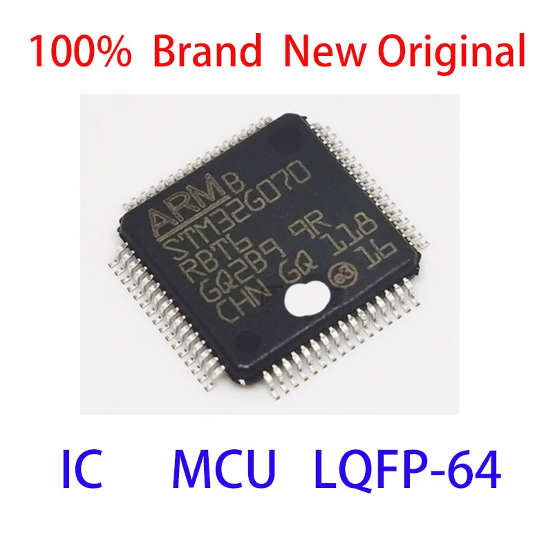 

STM32G070RBT6 100% Brand New Original STM STM32G STM32G070 STM32G070RB STM32G070RBT MCU LQFP-64