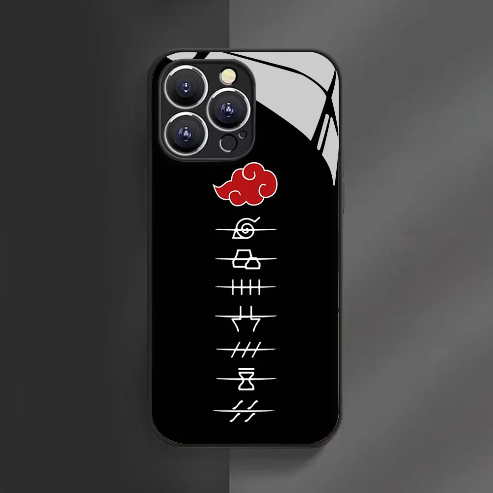 Premium Anime N-Narutos Glass & Silicone Phone Case - Durable & Stylish Back Cover