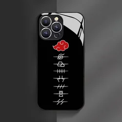 Premium Anime N - Narutos Glass & Silicone Phone Case - Durable & Stylish Back Cover - iPhone 13 Pro Max (PBL - WPBL264212A1)