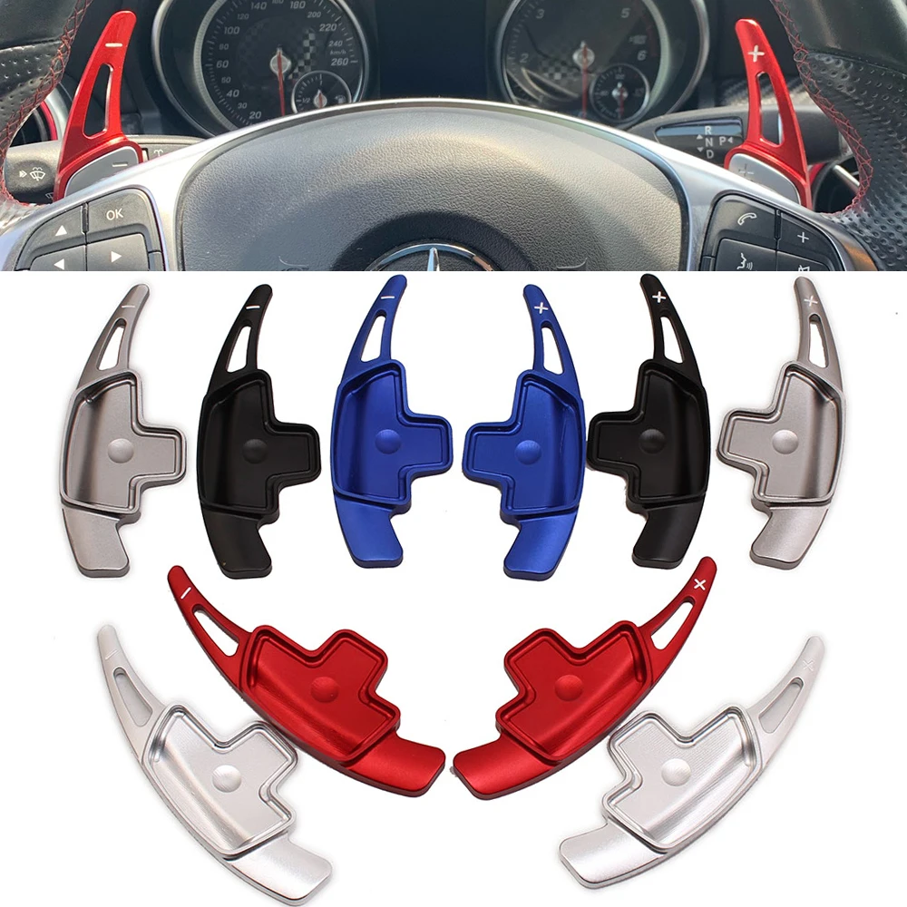 初売りセール 車のステアリングホイールパドルシフターアルミシフトパドル SteeringEquipment
