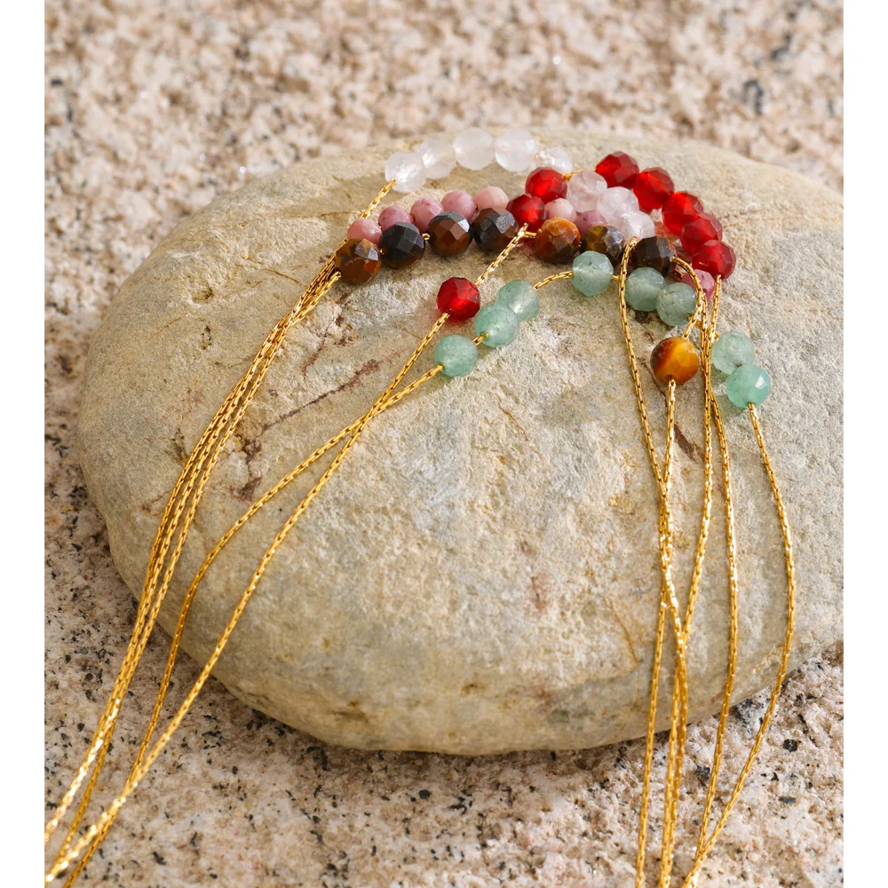 Yhpup Stone Necklace High Quality Fashion Collar Jewelry