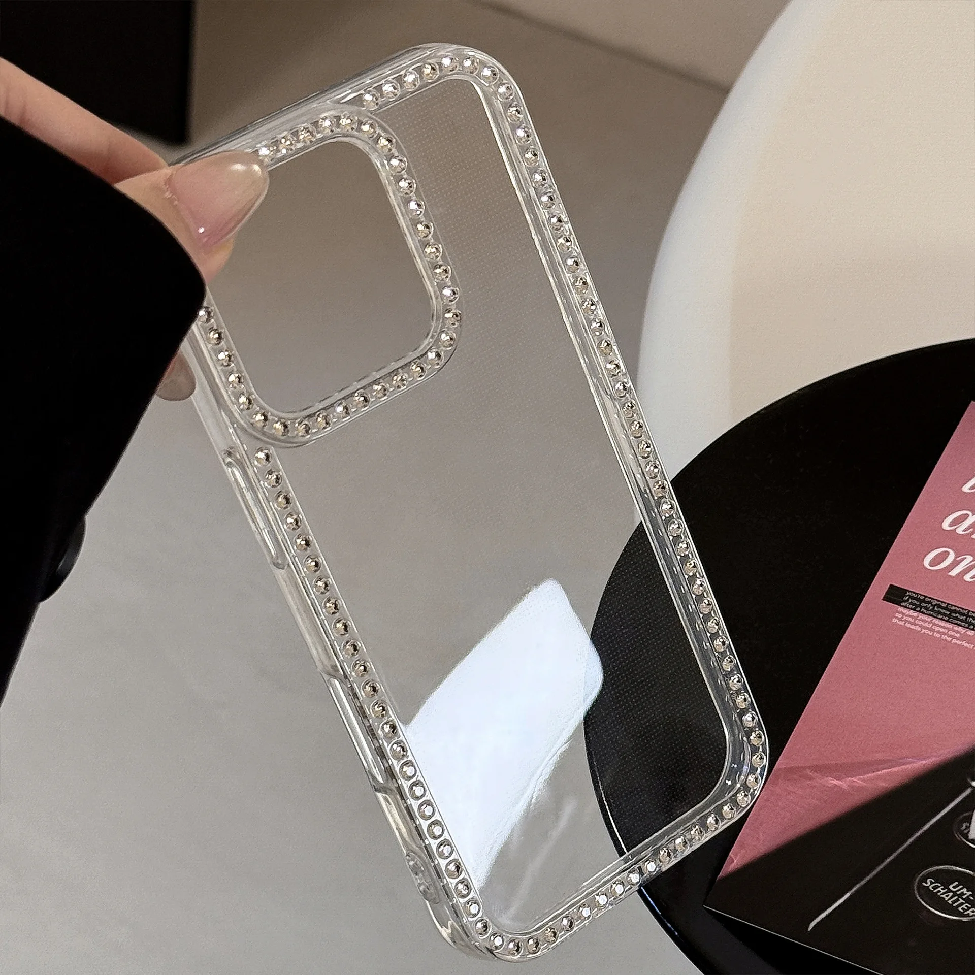 Luxury Glitter Jewelled Transparent Shockproof Phone Case