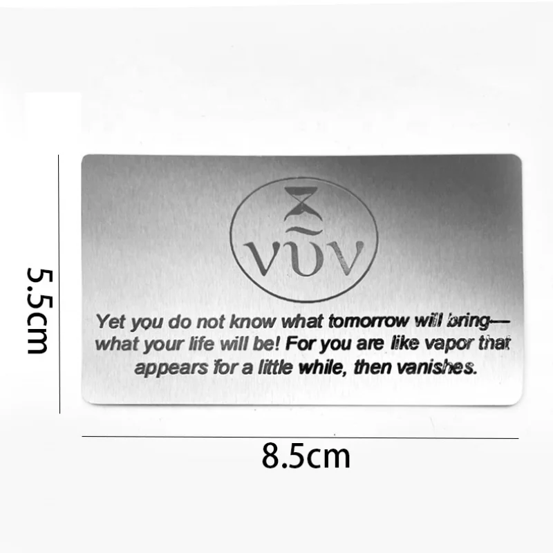 

custom Cheap metal VIP stainless steel 8.5*5.5cm creative free ized metal business card