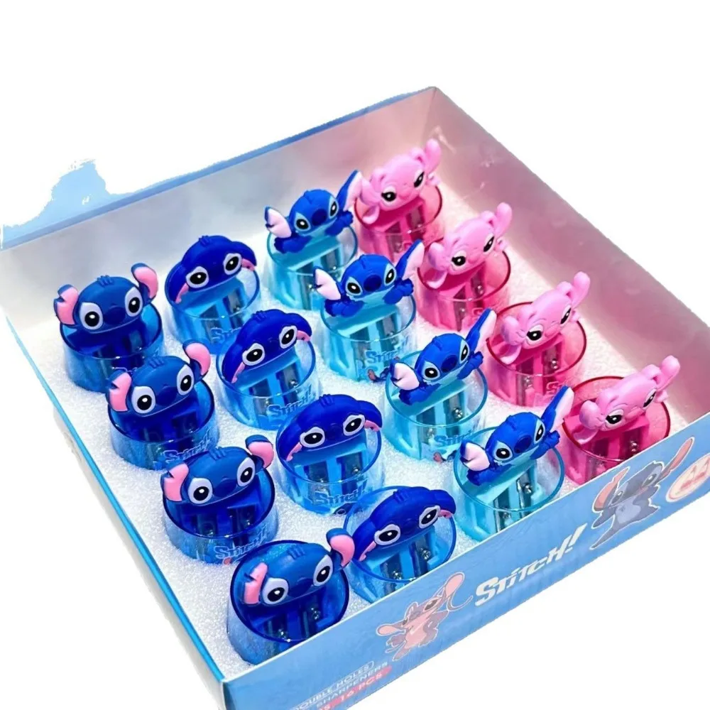 New Stitch 3D Pencil Sharpener with Adorable Topper Compact and Functional for School Kids