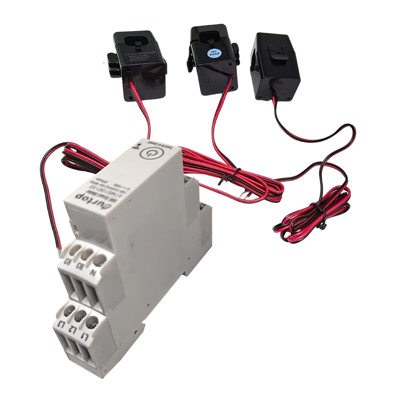 Energy Meter 3 Phase Wifi Smart Energy Meter With Current Transformer Clamp Voltmeter Ammeter