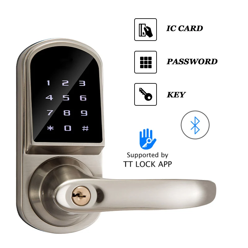 Ttlock Bluetooth Lock Smart Electronic Lock Keyless Door Entry Lock Smart Keypad Optional Wifi