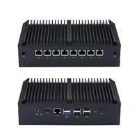 Qotom Fanless Mini PC Core i3 i5 i7 Q300GE with 8 Lan Gateway Firewall Opnsense Mini Computer 1