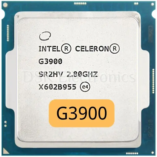 インテルceleron G3900 2.8 2.4ghz 2mキャッシュデュアルコアcpuプロセッサSR2HV lga 1151