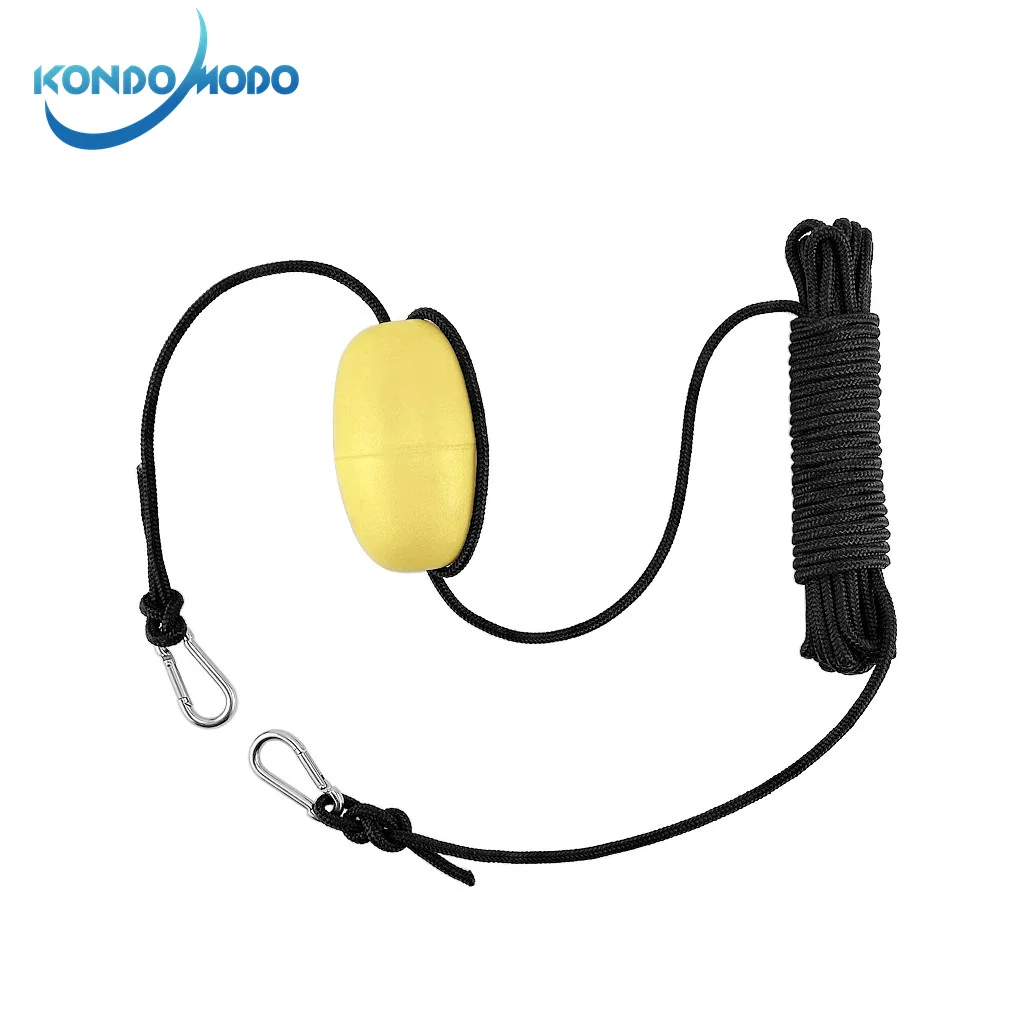 Kayak Tow Throw Line, Float Rope with Clasp Buckles, Anchor