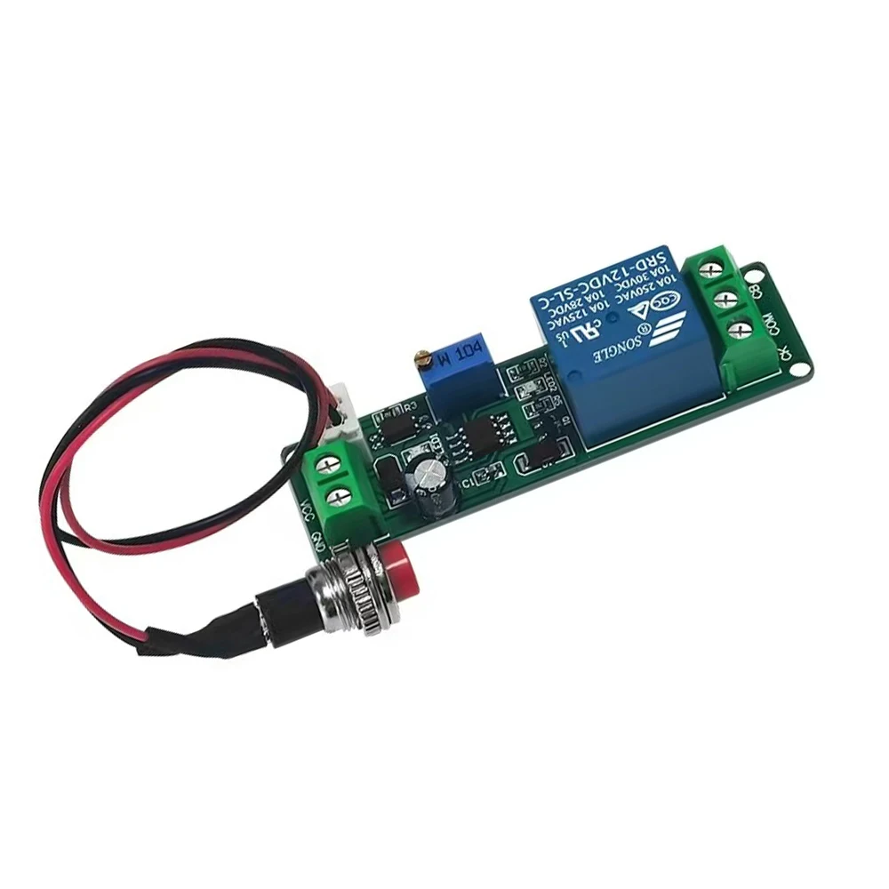 gatilho sinal, ligar e desligar, minutos ajustáveis, DC 12V