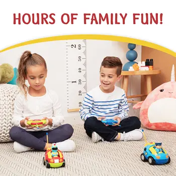 KBDFA 2-Piece Cartoon Remote-ontrolled Police Car And Racing Radio Controlled Toy Gift For Children And Boys With Girls 6