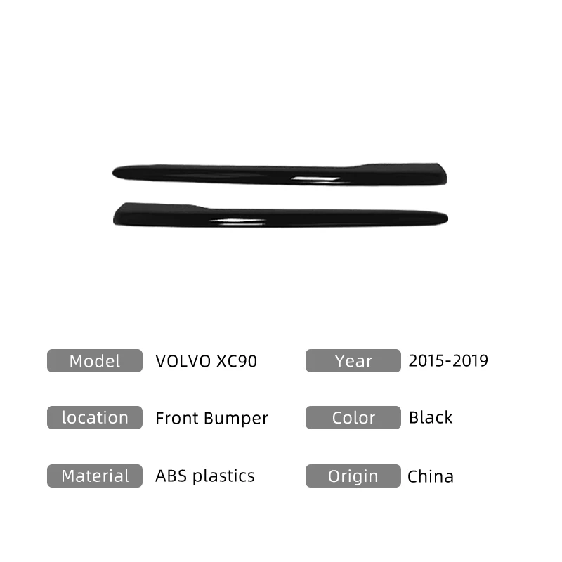 Front Bumper For 2015 to VOLVO XC90 Convert silver to black DIY upgrade vehicle Car modification