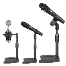 

Mini Portable Adjustable Desktop Microphone Stand Holder With Base Mic Clip Accessories Ultralight Microphone Holder Bracket