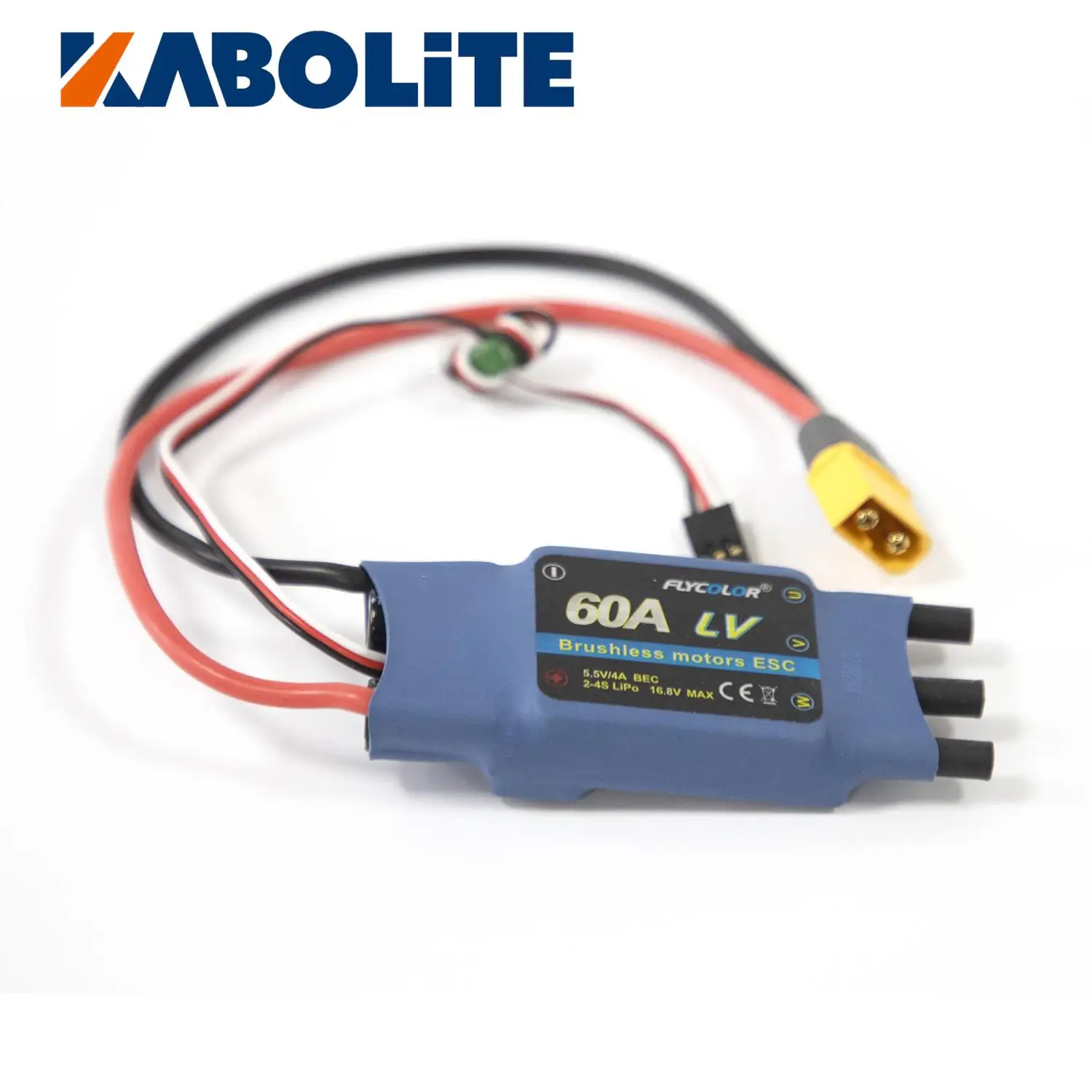 

60A Brushless ESC For DIY Hydraulic 1/14 KABOLITE HUINA K970 100S RC Excavator Model Spare Parts