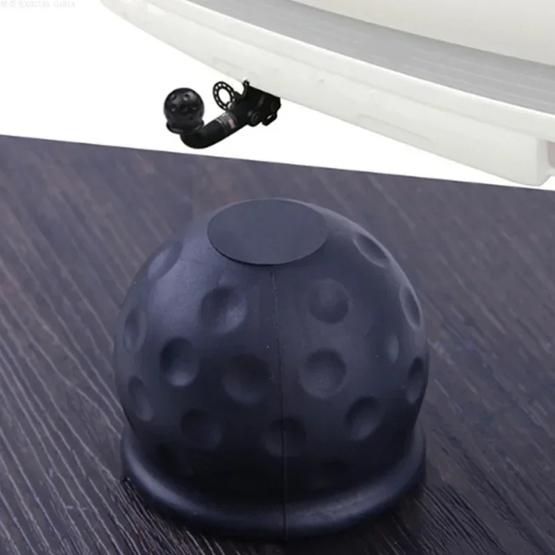 Tow Bar Ball Cover 50mm Tow Bar Ball Cover Cap Universal Rubber Ball Hood Trailer Hitch Protect Towball Trailer Cover Black Car Accessories