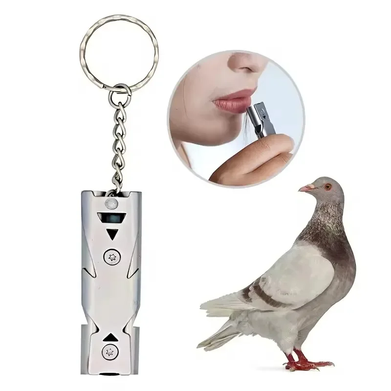 Pet Dog Cat Training Whistle Two-tone Flute German Shepherd Sound Repeller Outdoor Survival Parrot Training Whistle Pet Supplies