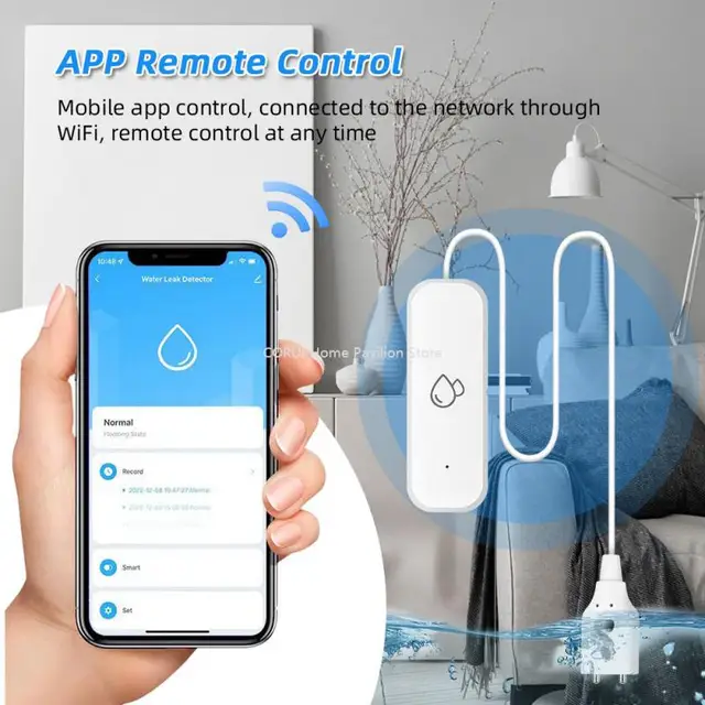 Tuya WiFi ZigBee Water Leak Detector with Buzzer Overflow Level Detector Flood Leakage Security Protection Smart Home 6