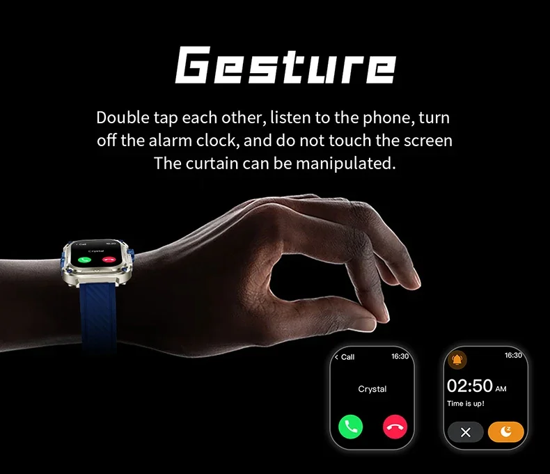 Smartwatch med bluetooth-samtal och träningsspårare för sport_voghion.com