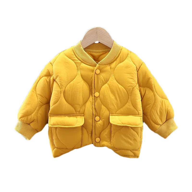 Baby Boys Jacket Winter Children's Clothing 0-4 Year Old Cotton Quilted Jacket Thick Cotton Inner Liner Thicken Kids Boy Coat
