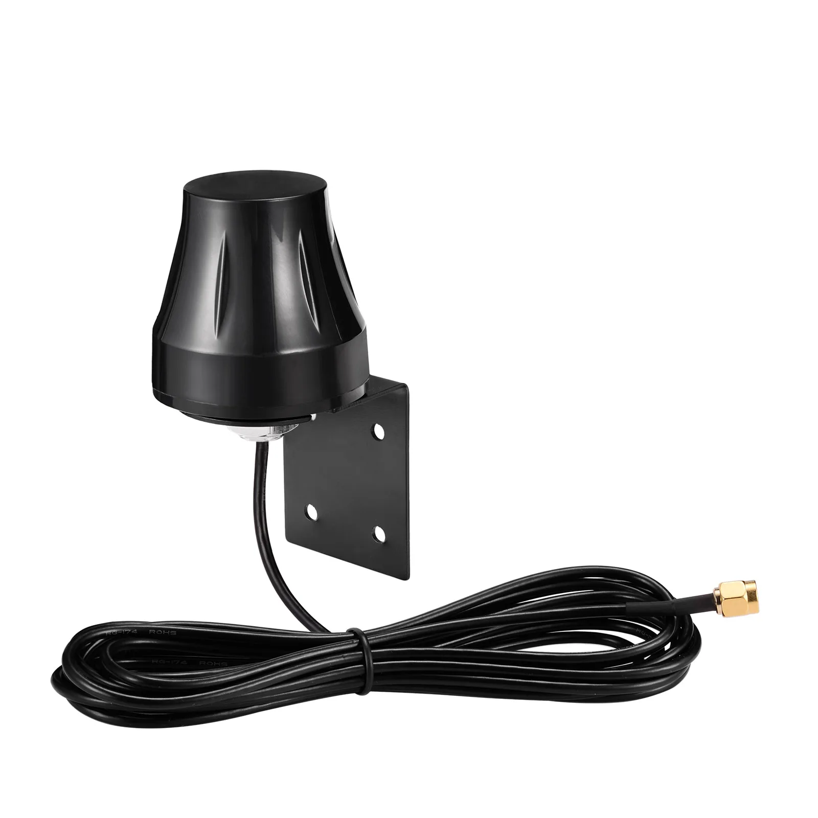Superbat 3dBi Dual Band 2.4G/5.8GHz Outdoor WiFi Antenna RP-SMA Omni-Directional Weatherproof Fixed Wall/Ceiling Mount 3M RG174