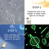 Kids Couch Toddler Chair Kids Sofa Extra Wide Glow in The Dark Baby Convertible Sofa ,Foldable Toddler Bed for Kids Girls Boys 6