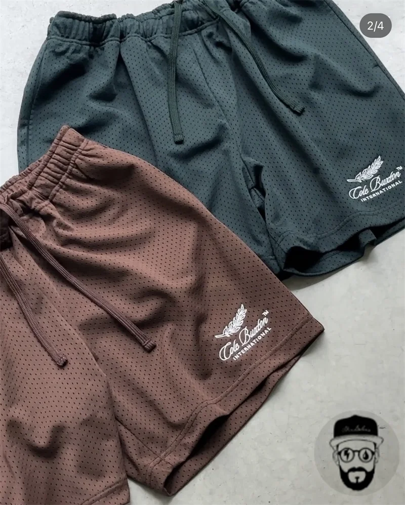 Cole Buxton shorts logo embroidered mesh men's sports shorts basketball shorts