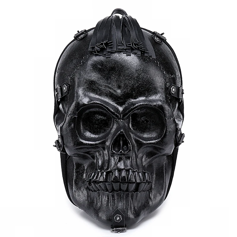 

3D Embossed Skull Backpack bags for Men 2021 New unique Originality women Bag personality whimsical Fashion Cool Rock Party Bag