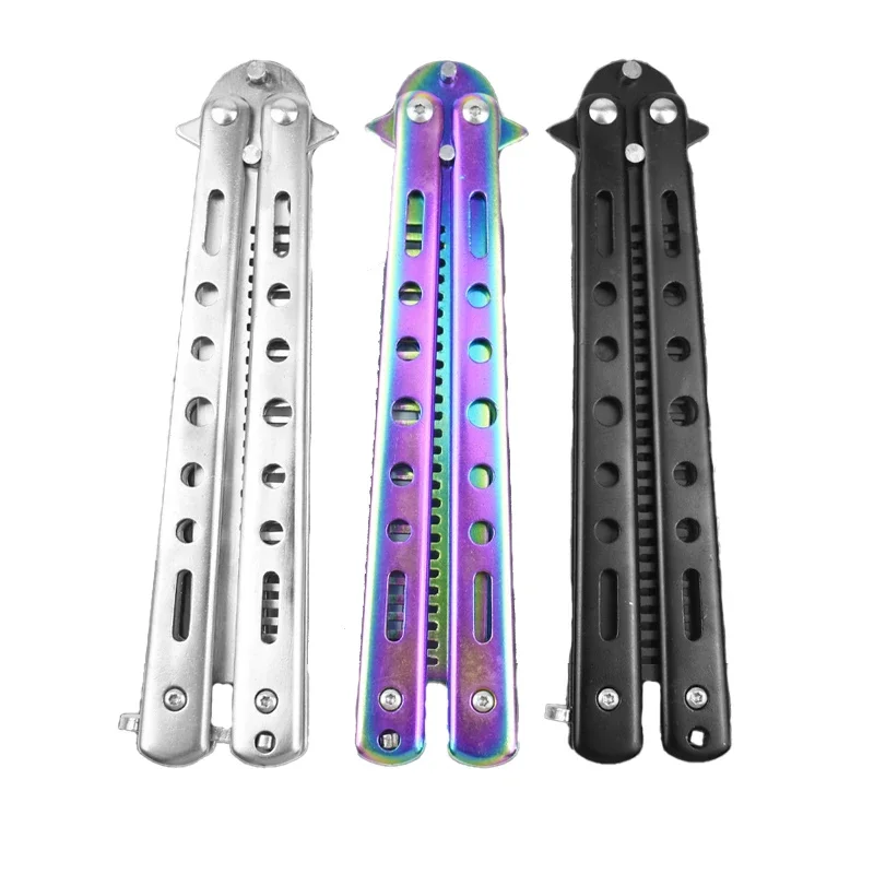 Portable Butterfly Training Knife Foldable CSGO Balisong Trainer