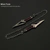 Valorant Keychain 9cm Shashui Sect's Black Wave Blade Mini Metal Knife Game Peripheral With Chain Weapon Model Gift Toy for Boys 3