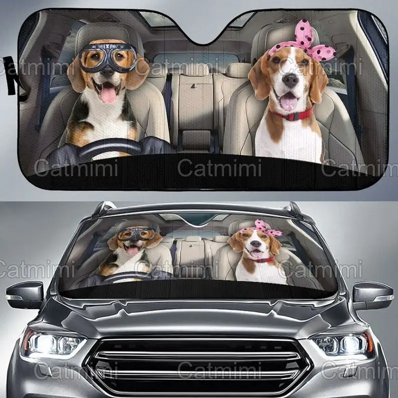 

Beagle Car Sun Shade, Beagle Sun Shade, Beagle Car Decoration, Beagle Car Accessories, Mother Gift, Beagle Gifts PHT142104A95