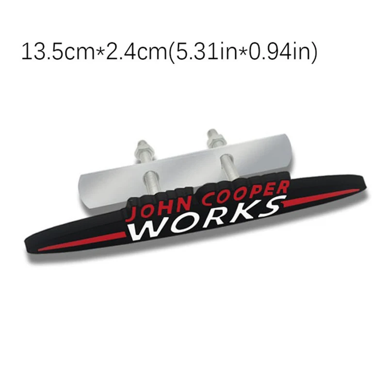 3d Metal Logo John Cooper Works Embelm Car Grill Badge Trunk Sticker For Mini R60 F56 R56 F54 F57 R70 JCW F60 F55 Accessories
