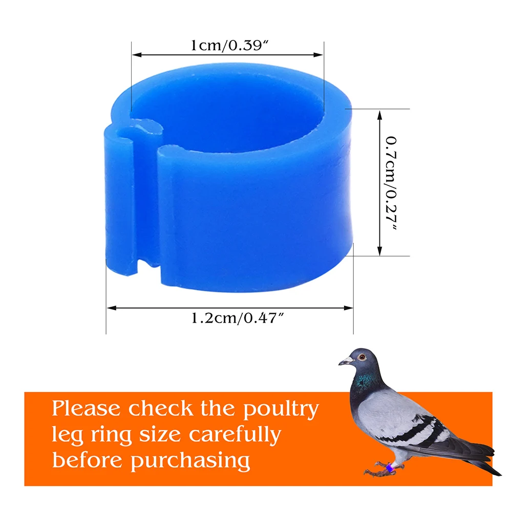 Bird Rings 100 Pcs Pigeons Identification Ring Opening Foot Appliances