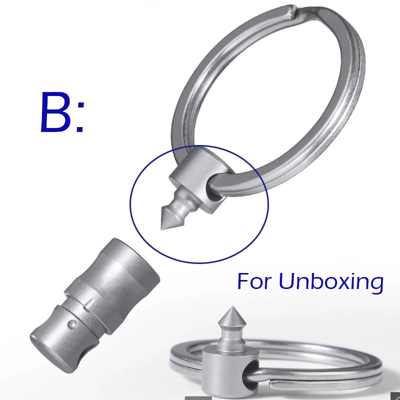Titanium Alloy Quick Release Keychain 360° Rotatable unboxing Buckle Anti Stripping Dog walking Lightwei Safety With Lock design
