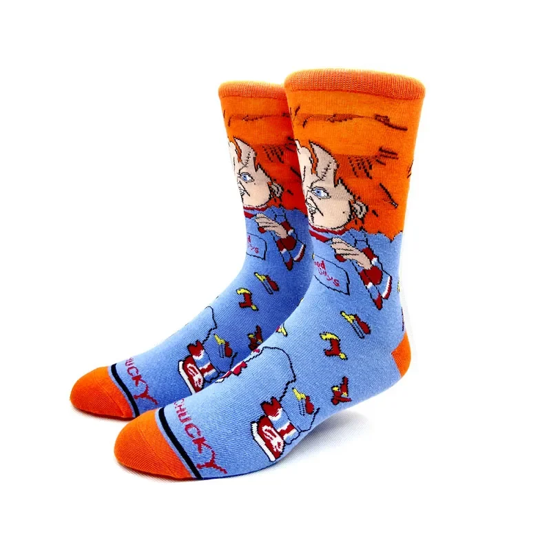 1 Pair Anime Men Socks Long Socks Men's Knee-High Couples cosplay Personality Hip Hop Harajuku Funny For Women